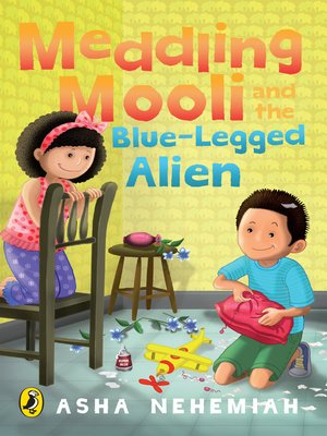 cover image of Meddling Mooli and the BlueLegged Alien